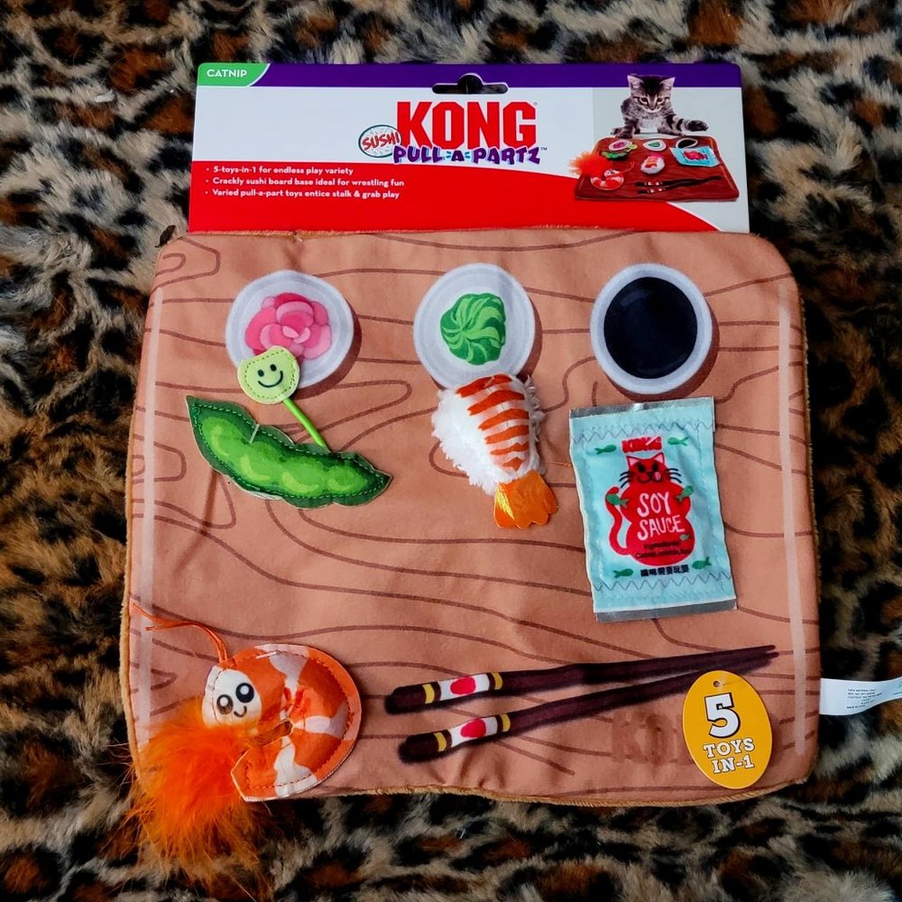 Kong Cat Pull A Partz Sushi Tray.. New!